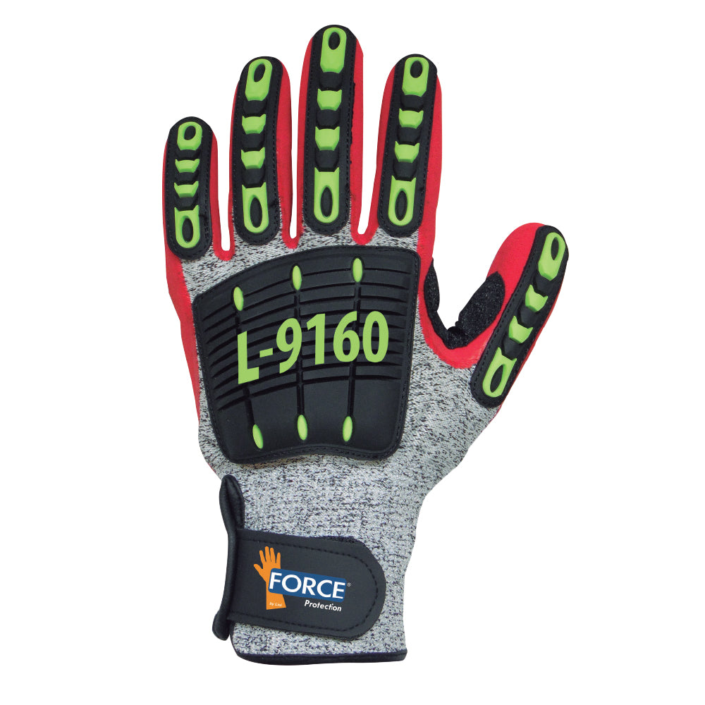 Guante Master PLUS L-9160, rojo, talla estándar